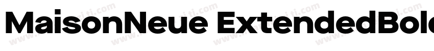 MaisonNeue ExtendedBold字体转换